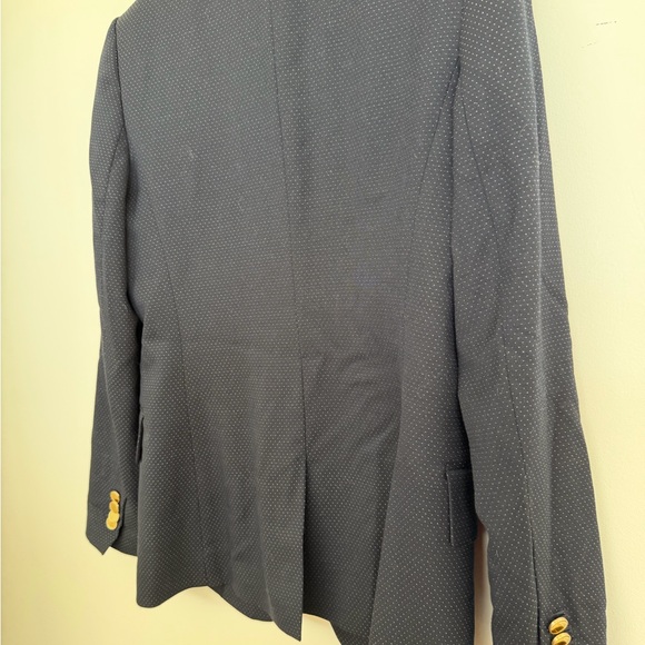 Club Monaco Deep Navy Polka Dot Blazer - Picture 12 of 14
